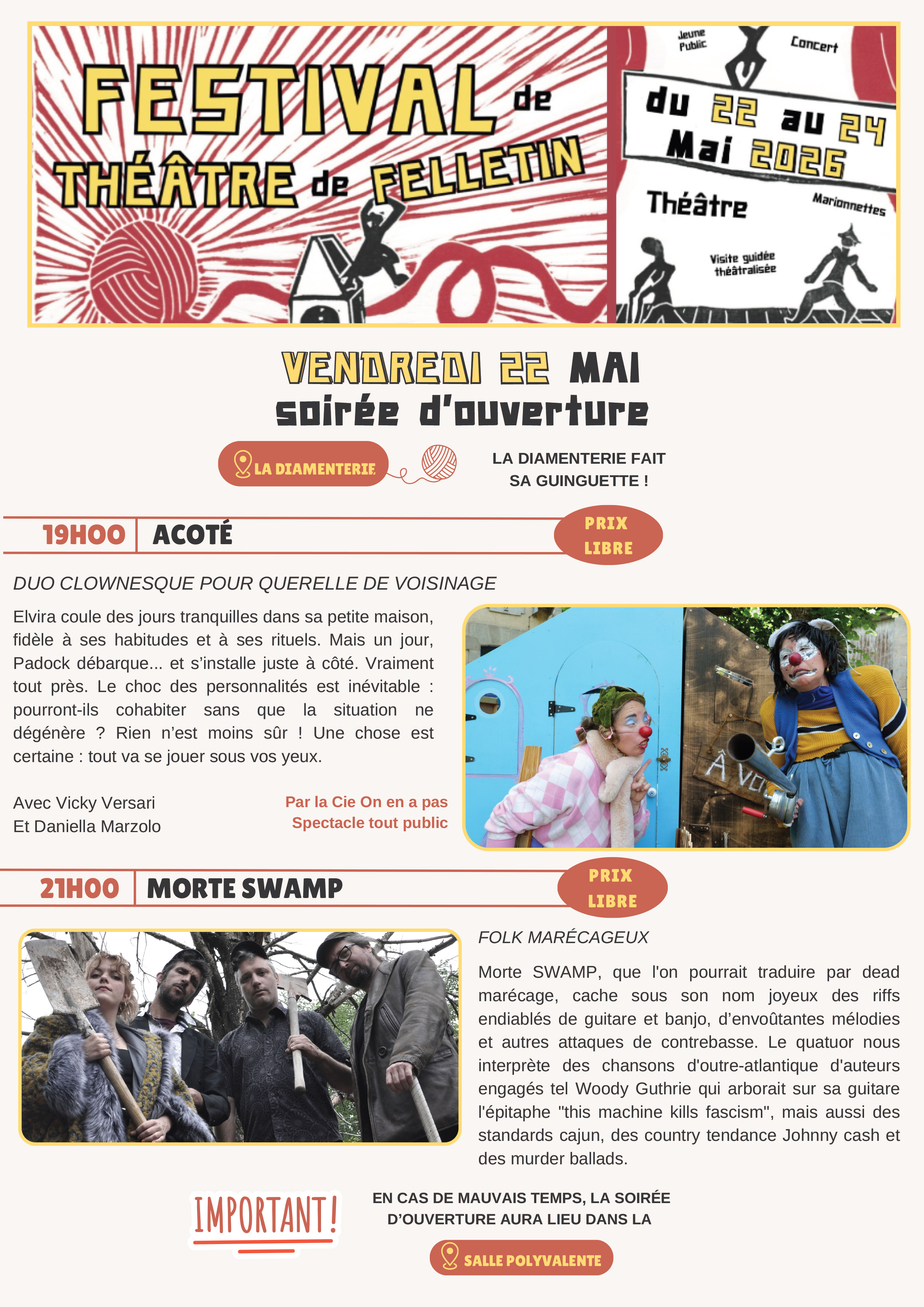 FESTIVAL DE THEÂTRE, Felletin