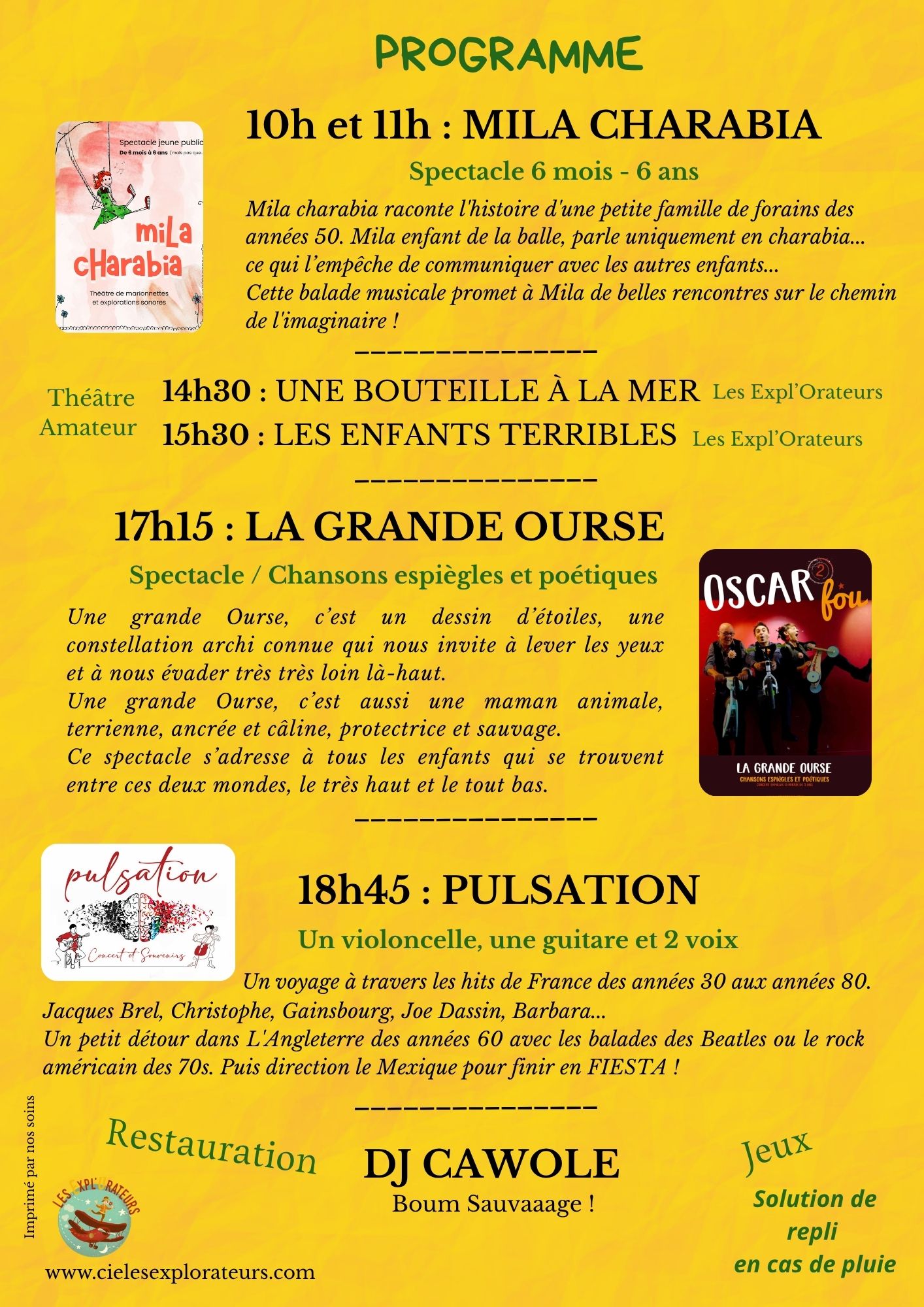 Festival Drôl'Express, Azay-le-Brûlé