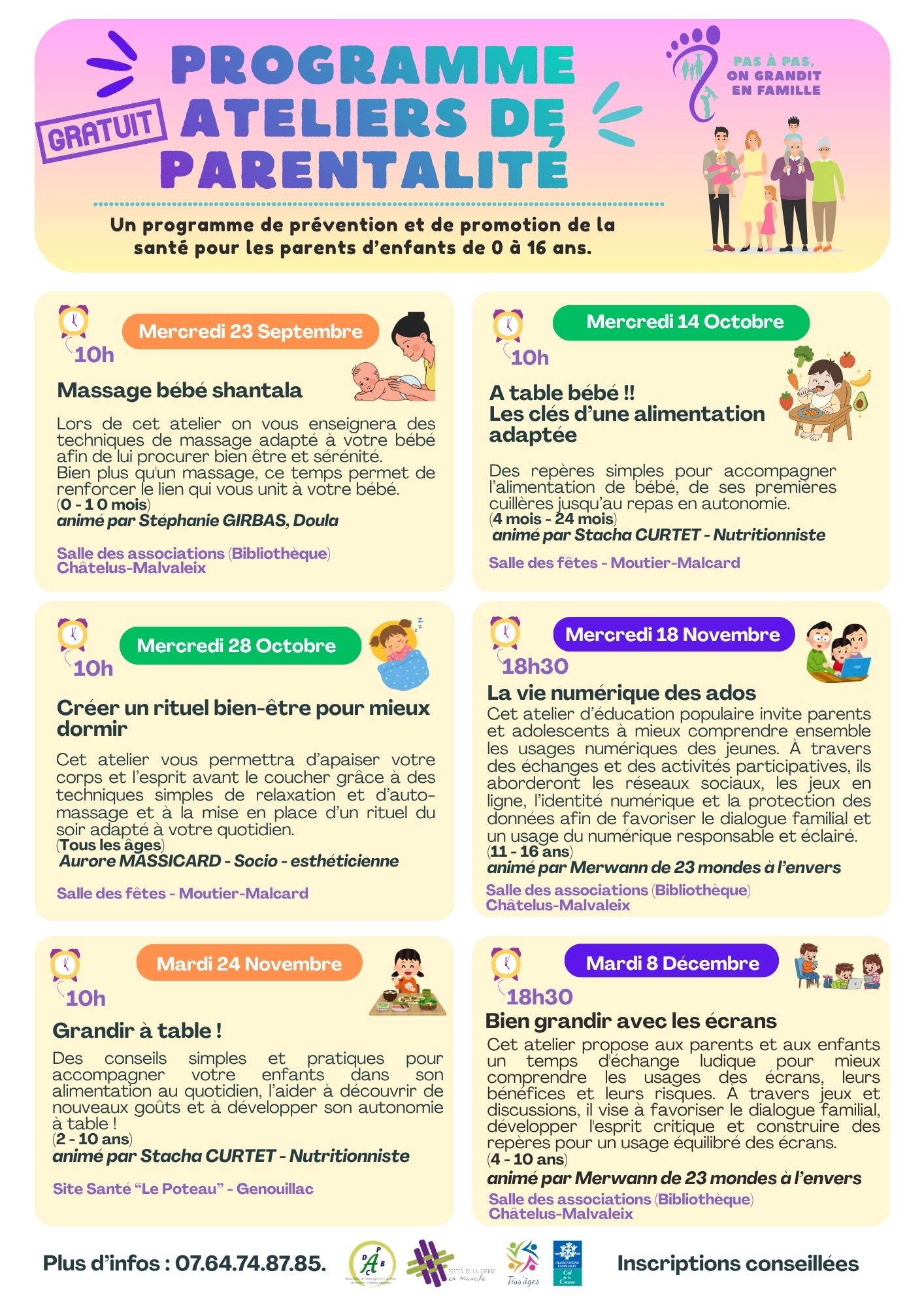 Programme ateliers de parentalité