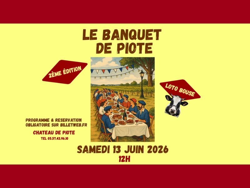 Le banquet de Piote — visuel événement