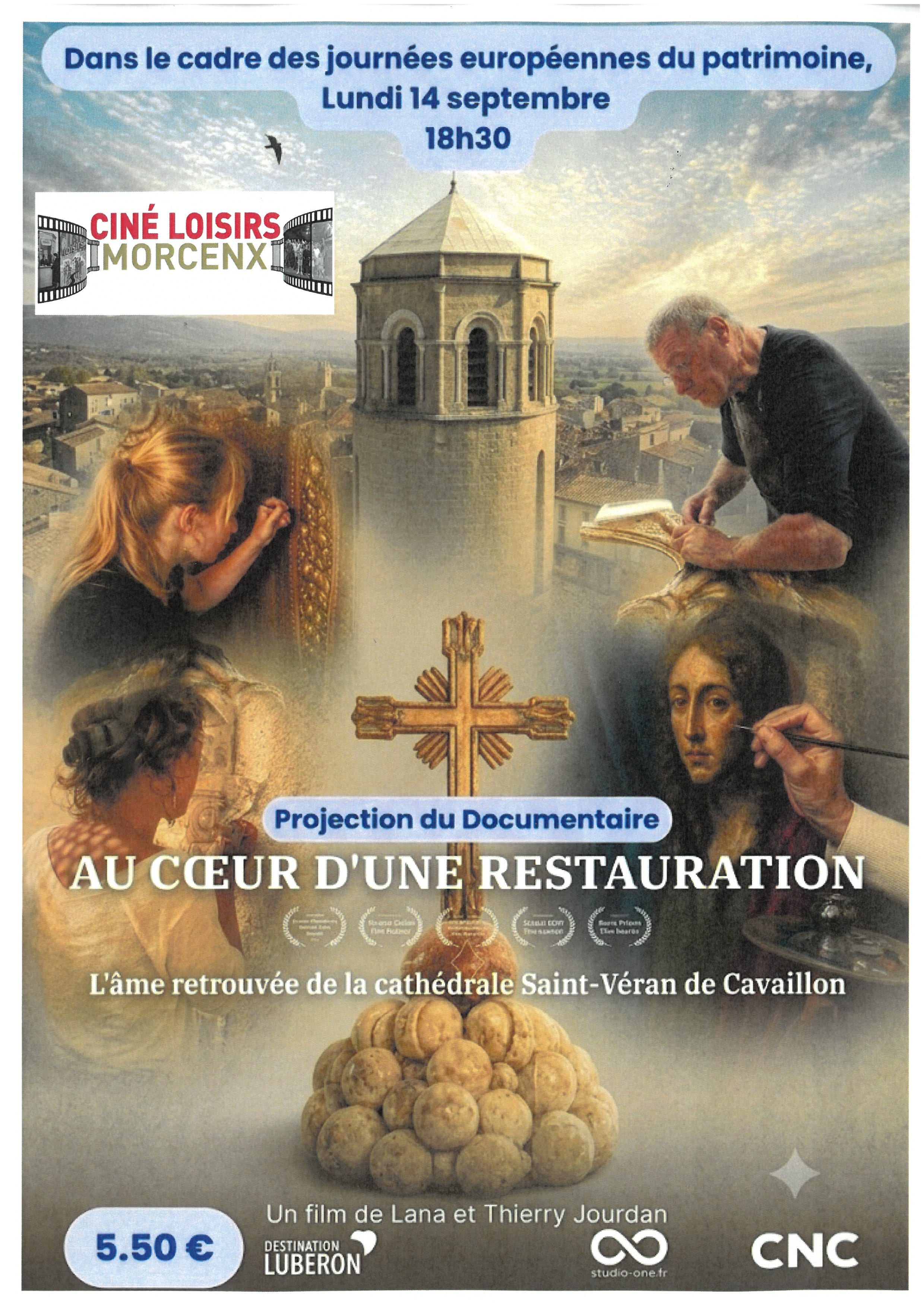 Projection du documentaire "Au coeur d'une restauration"