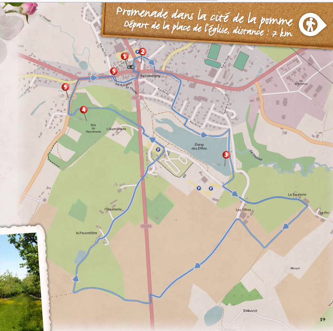 Promenade dans la cité de la pomme