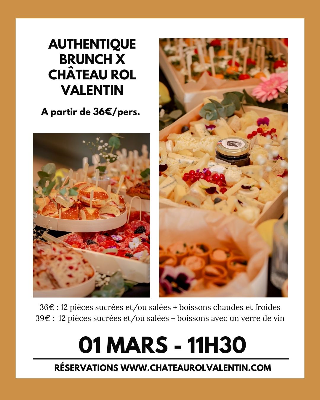 Brunch au Châteaux Rol Valentin x Authentique Brunch