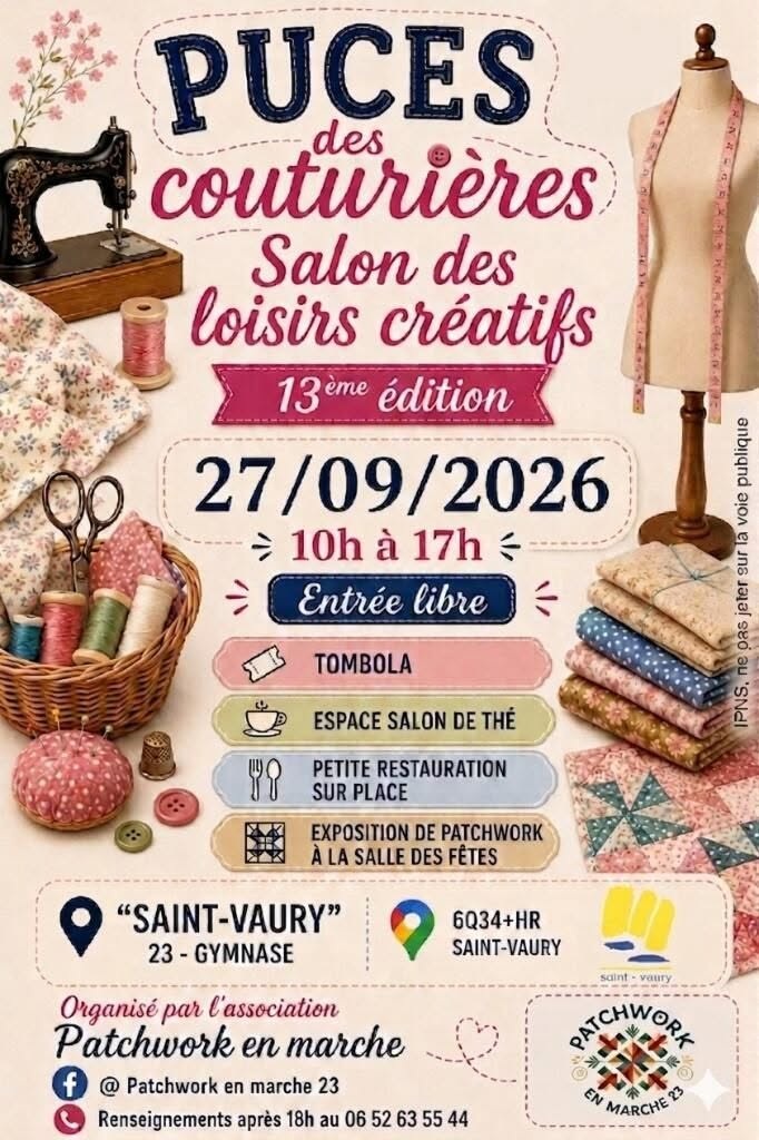 Puces des couturières et salon des loisirs créatifs