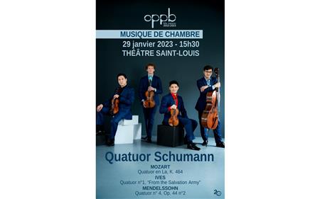 Musique de chambre OPPB : Quatuor Schuman