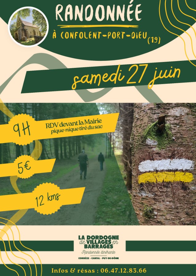 Randonnée Confolent Port Dieu — visuel événement