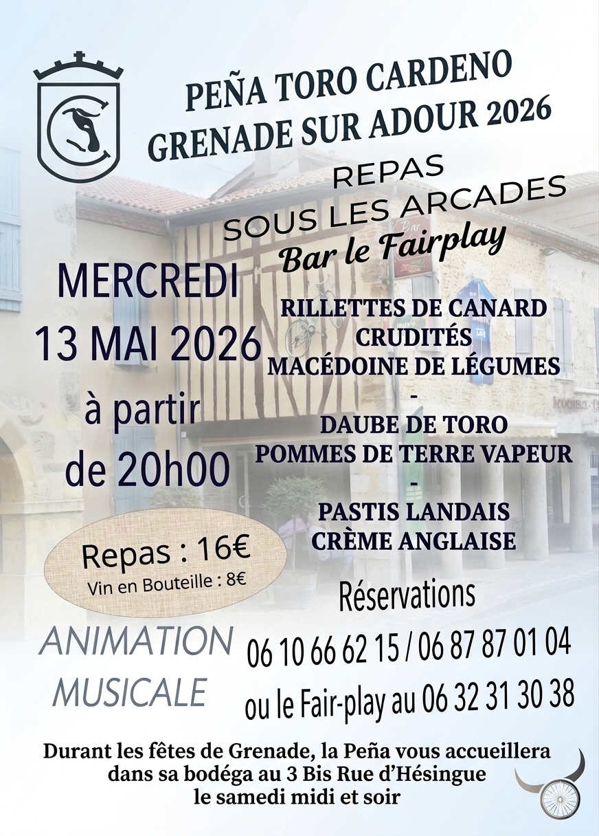 Repas sous les arcades — visuel événement