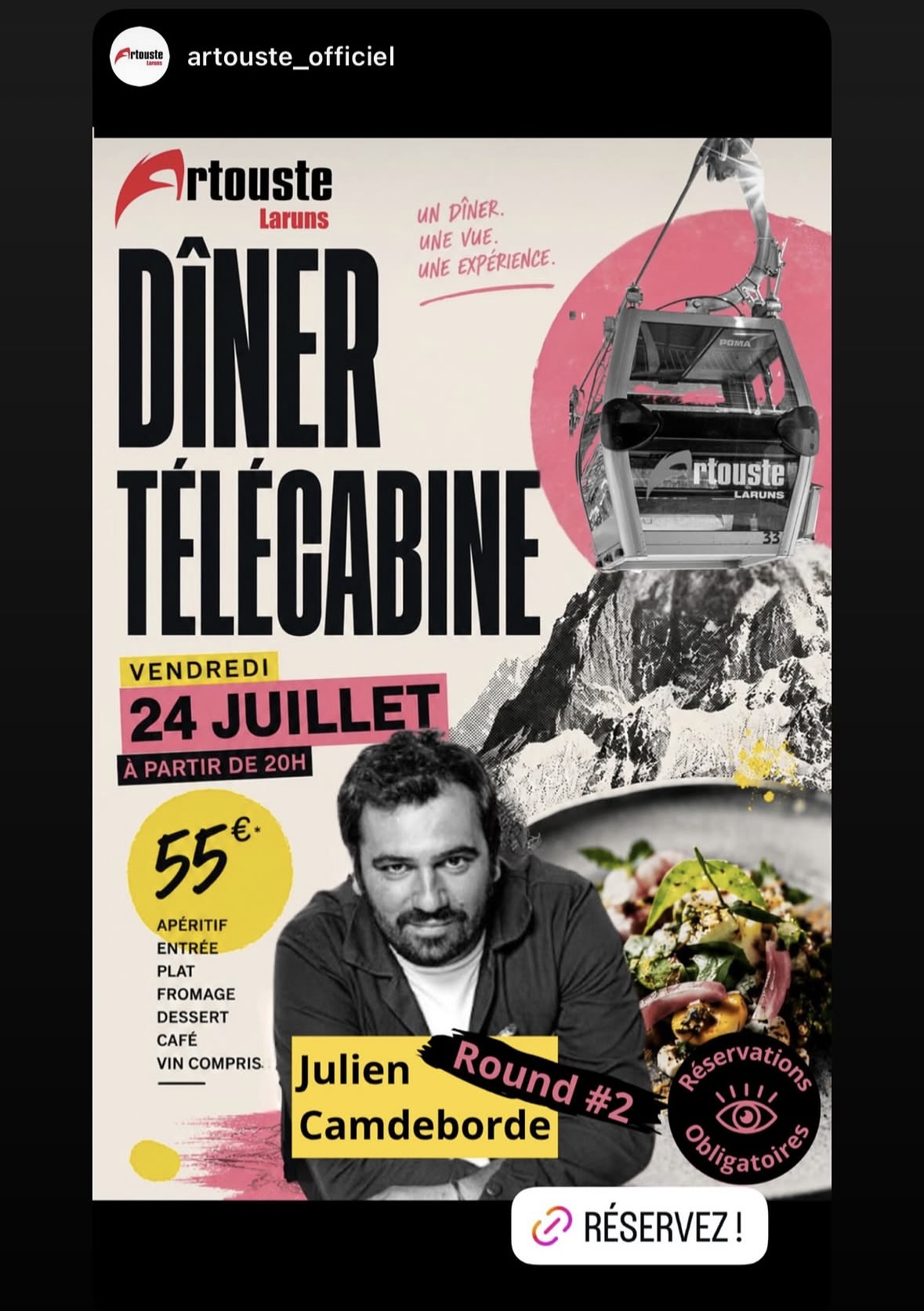 Repas Télécabine