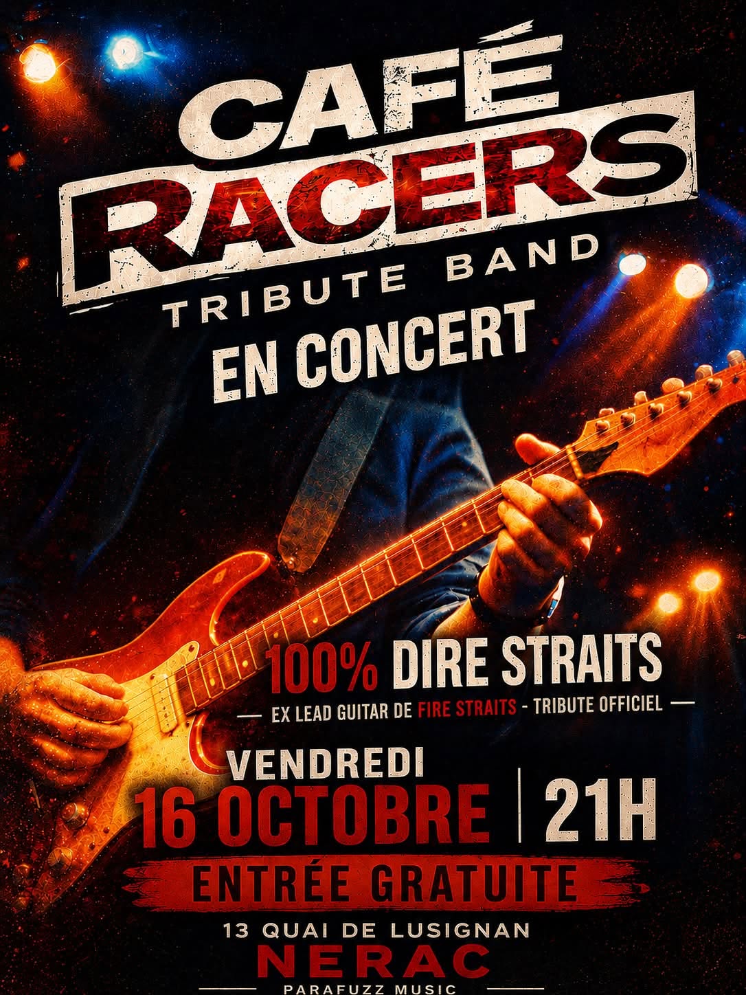 Concert Café Racer 100% Dire Straits