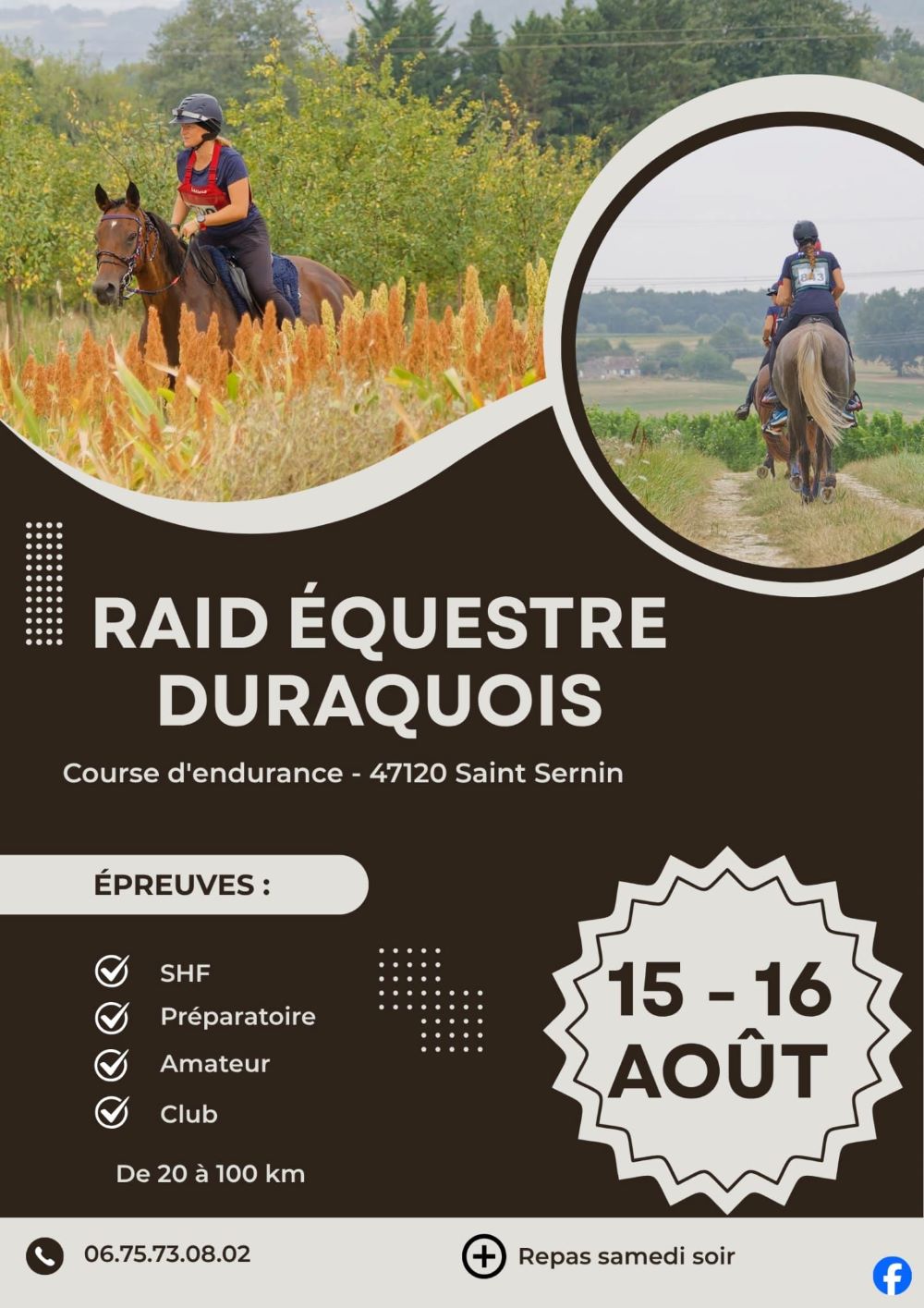 Raid équestre Duraquois, Saint-Sernin