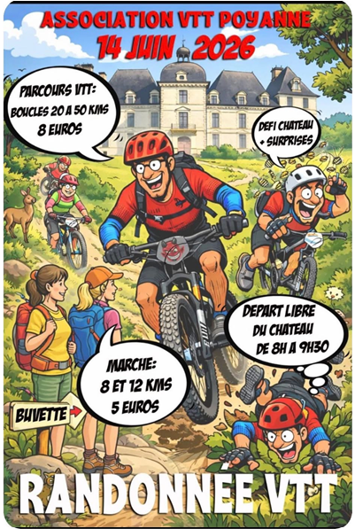 Randonnée VTT et marche, trail — visuel événement