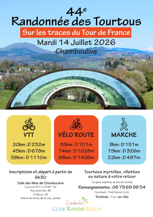 44ème Randonnée des Tourtous (Sur les traces du Tour de France)