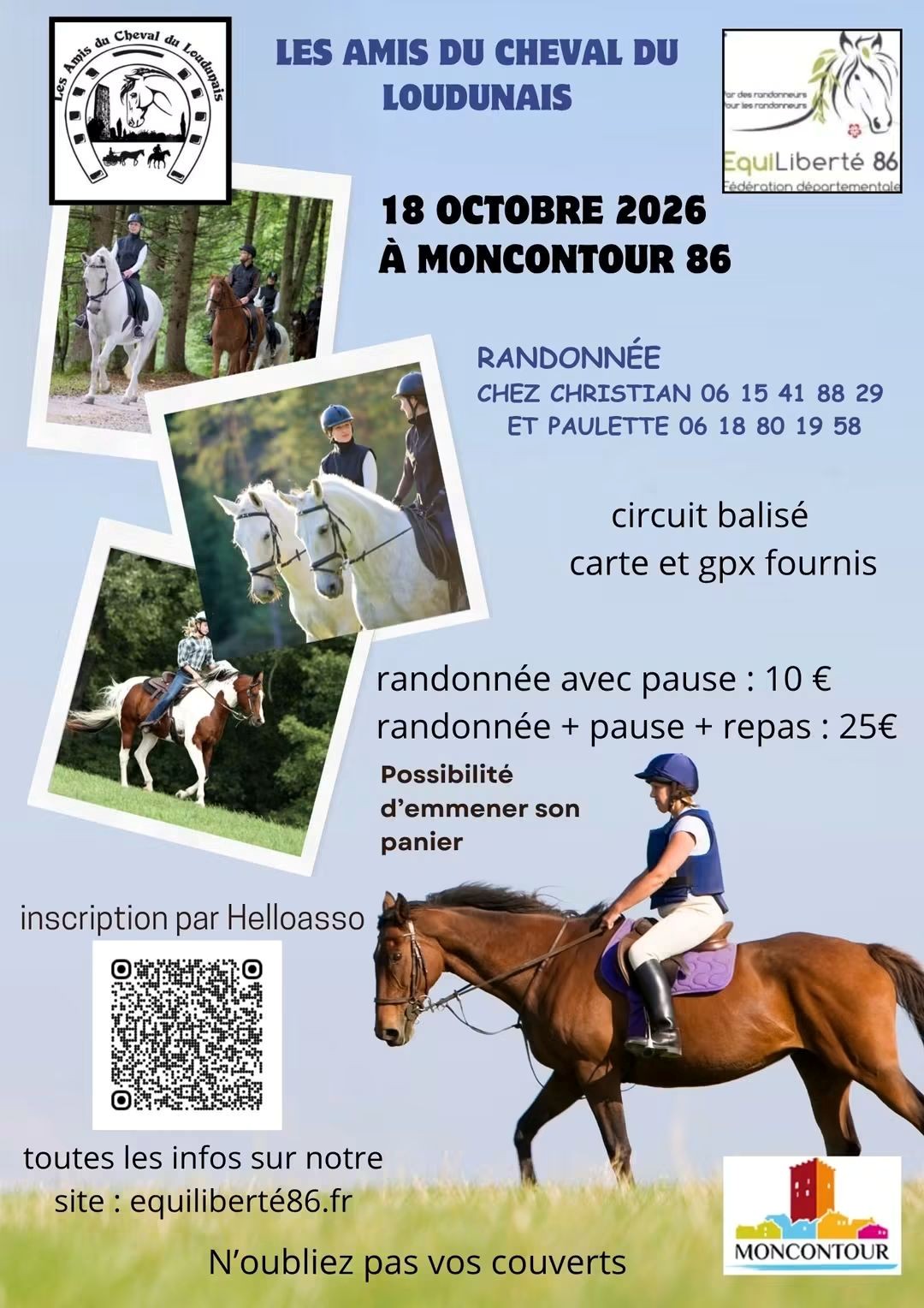 Randonnée chez Paulette et Christian à Moncontour