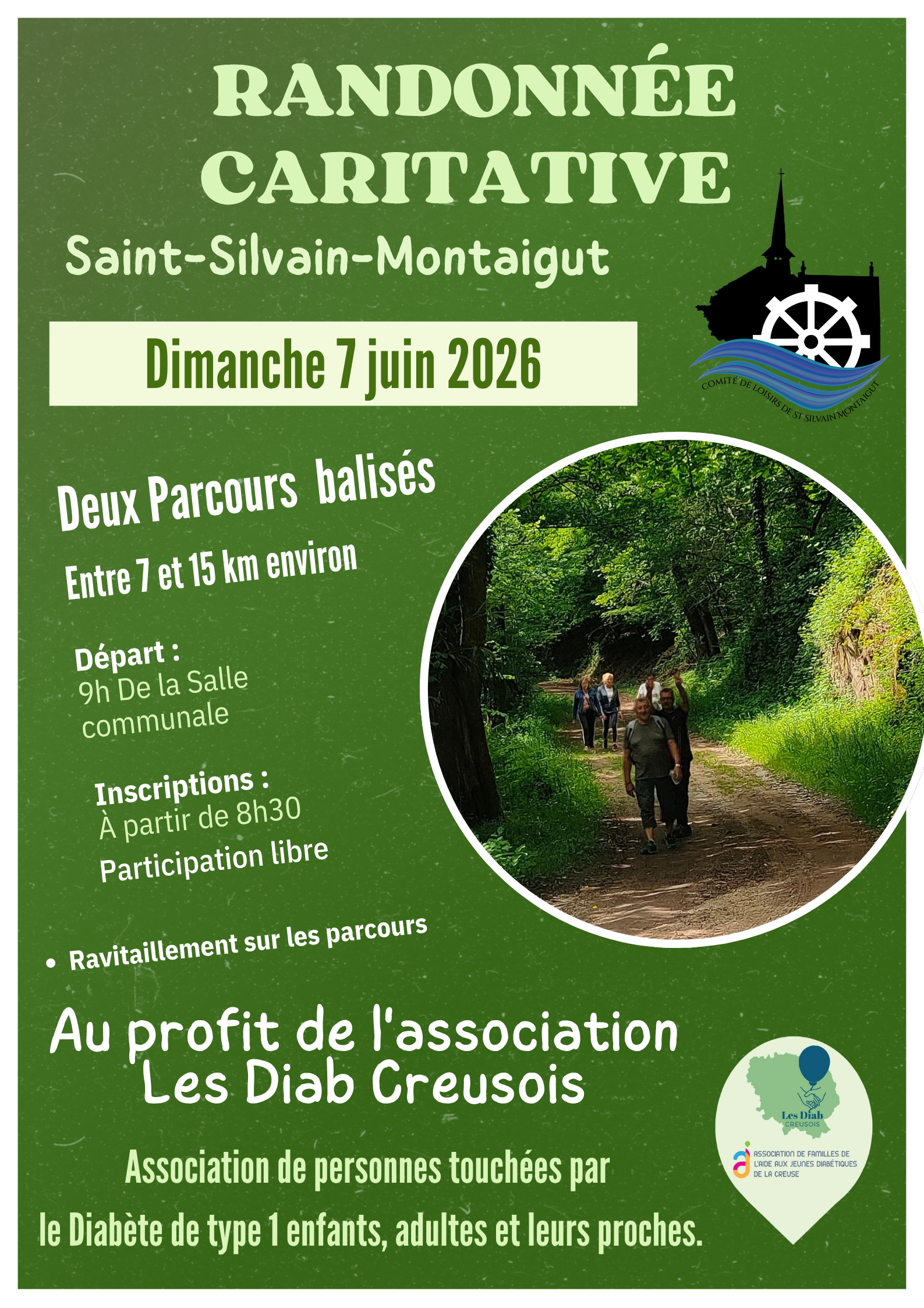 Randonnée caritative — visuel événement