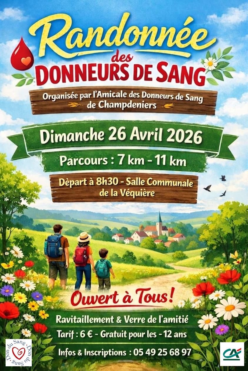 Randonnée des donneurs de sang — visuel événement
