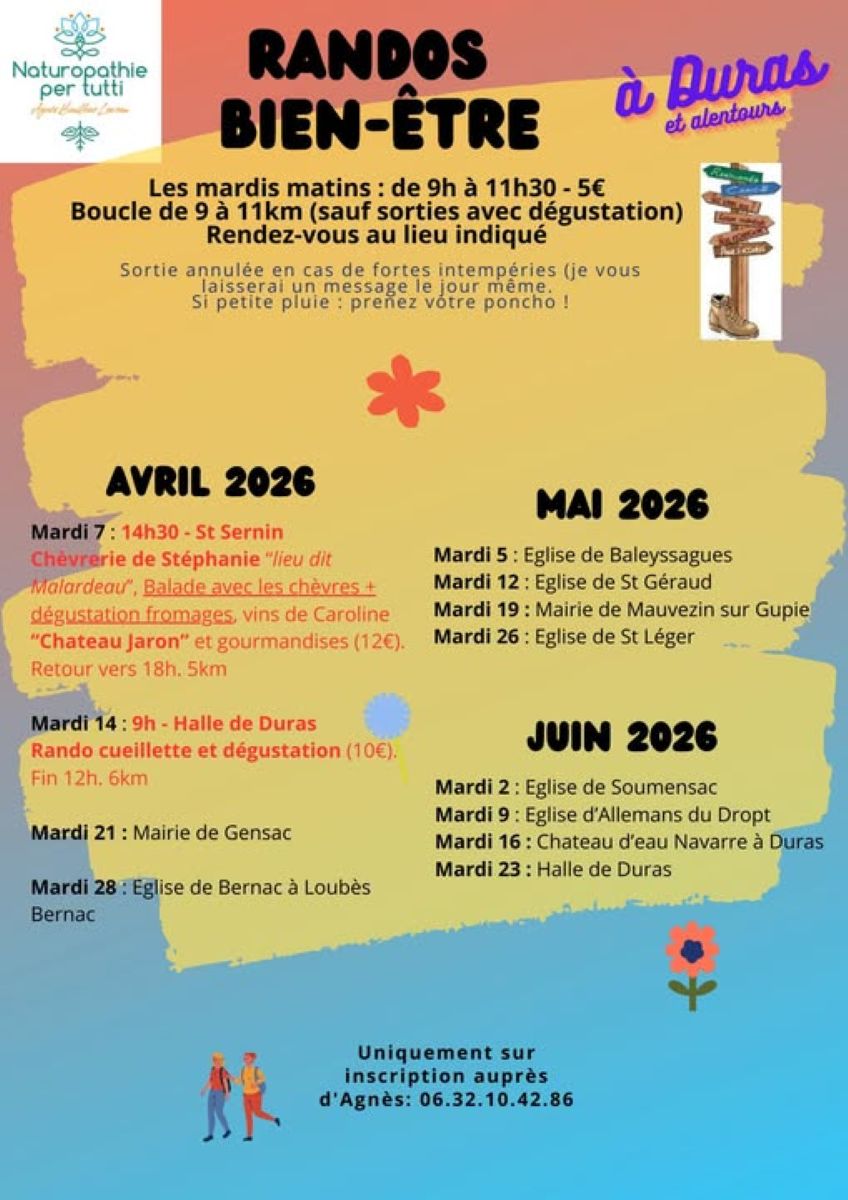 Rando marche sportive autour de Duras, Duras