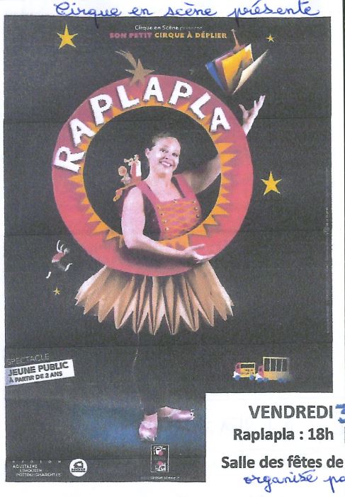 Spectacle "Raplapla" et "Miligram"