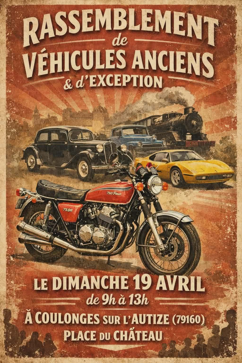 Rassemblement de véhicules anciens & exception — visuel événement