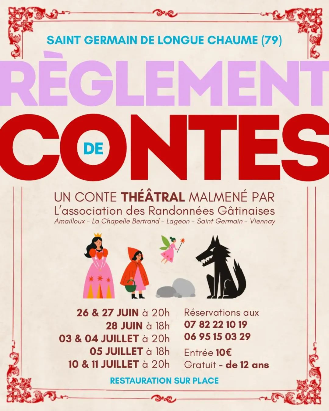 Règlement de contes : spectacle des "Randonnées Gâtinaises" — visuel événement
