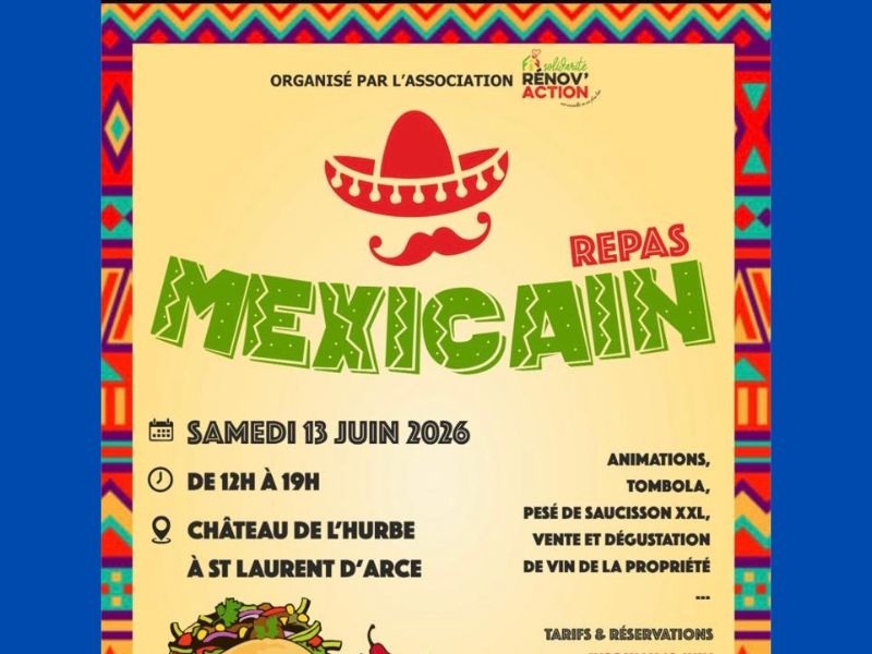 Repas Mexicain au Château de l'Hurbe