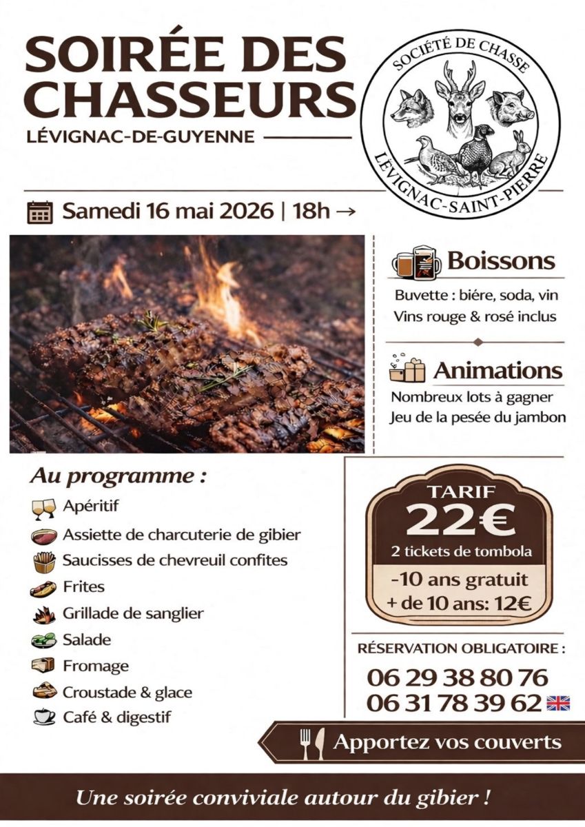 Soirée des chasseurs, Lévignac-de-Guyenne