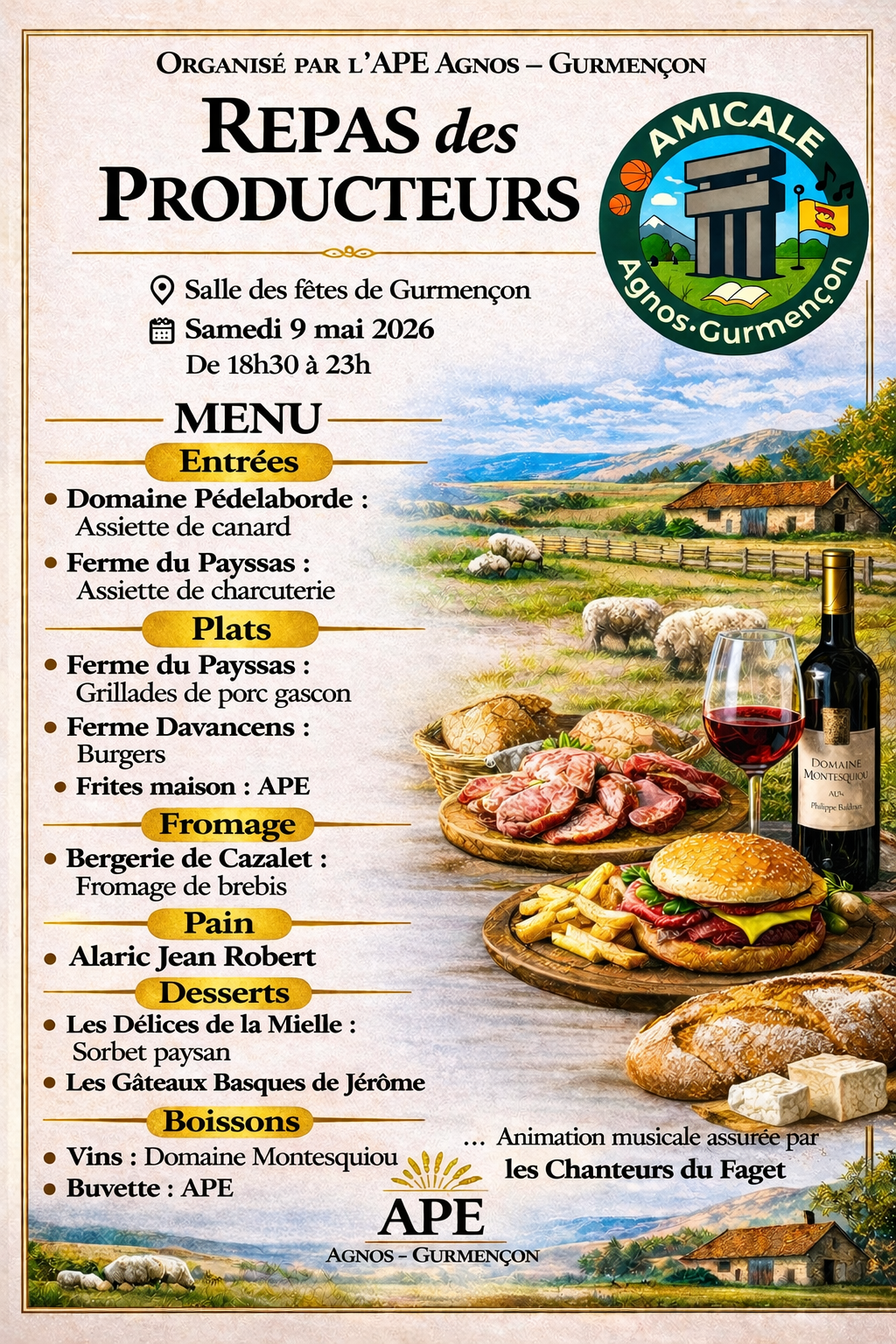 Repas des producteurs — visuel événement