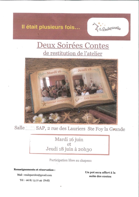 Restitution de l'atelier contes de la Cie Rouleparoles, Sainte-Foy-la-Grande - photo 2