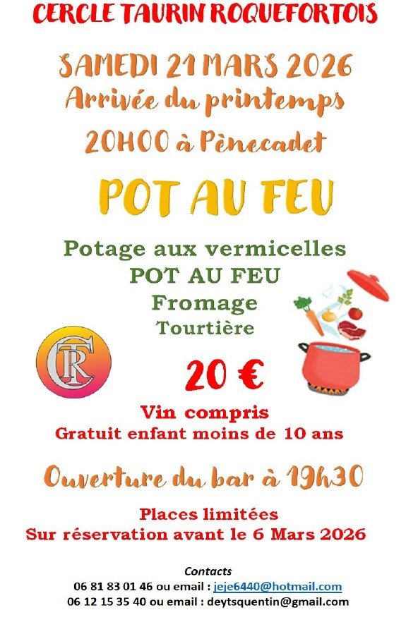 Repas Poule au pot