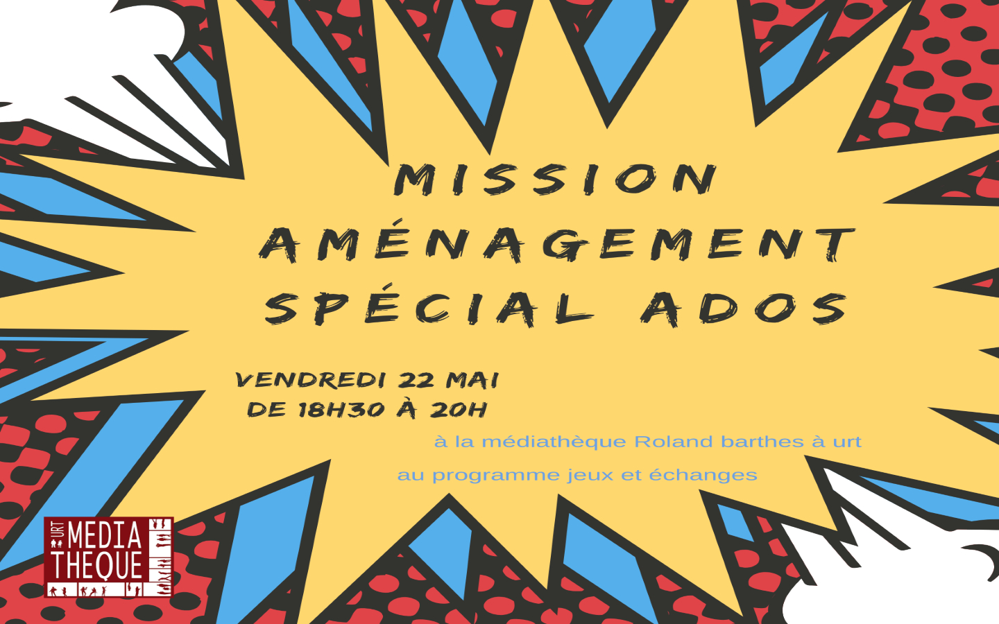 Mission aménagement : spécial ados — visuel événement