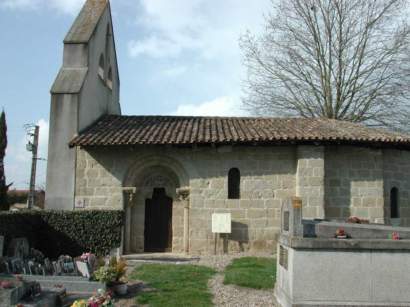 Le portail de l'église Saint-Martin, Roumagne