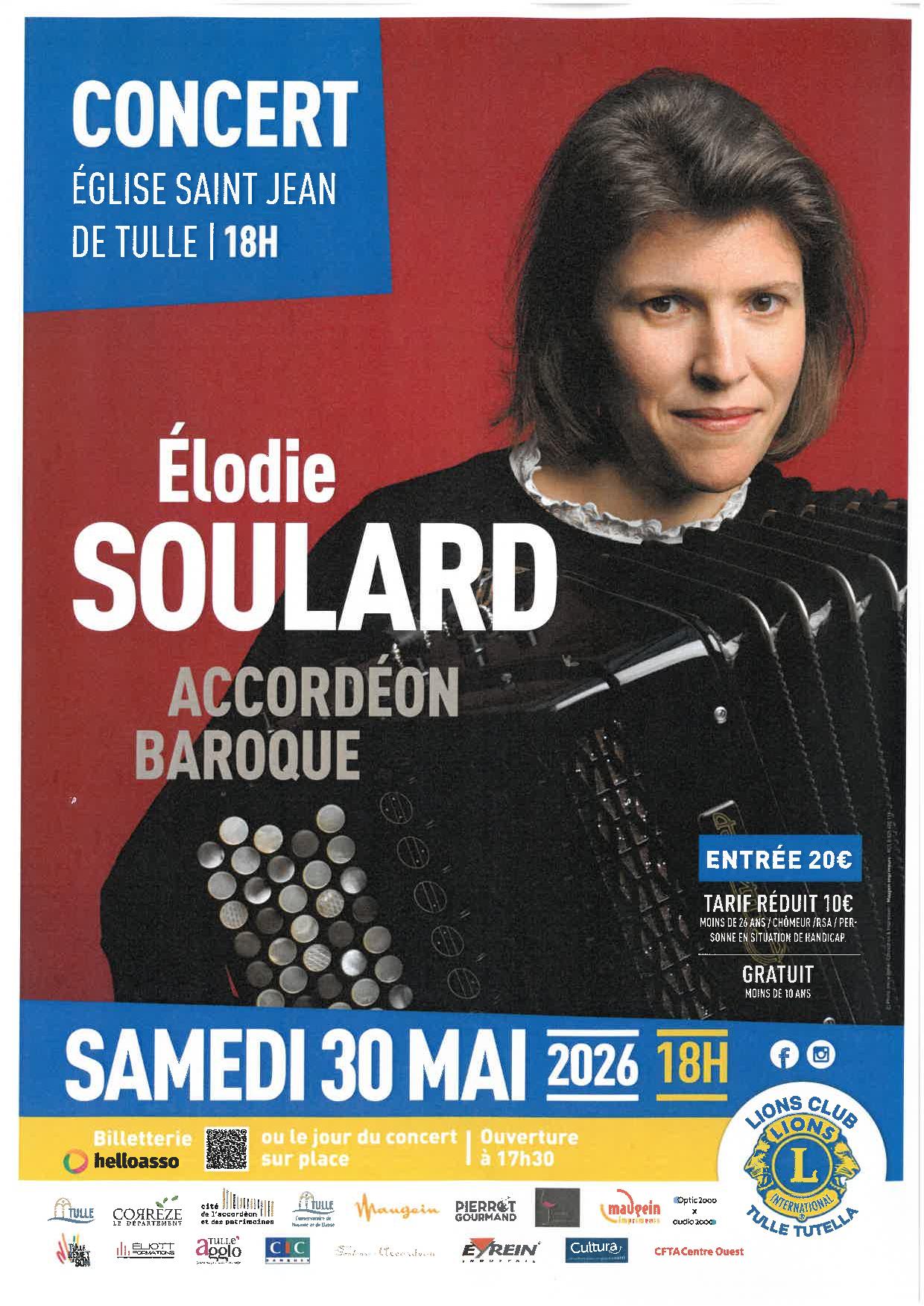 Festival Tulle remet le son : Concert Elodie Soulard — visuel événement