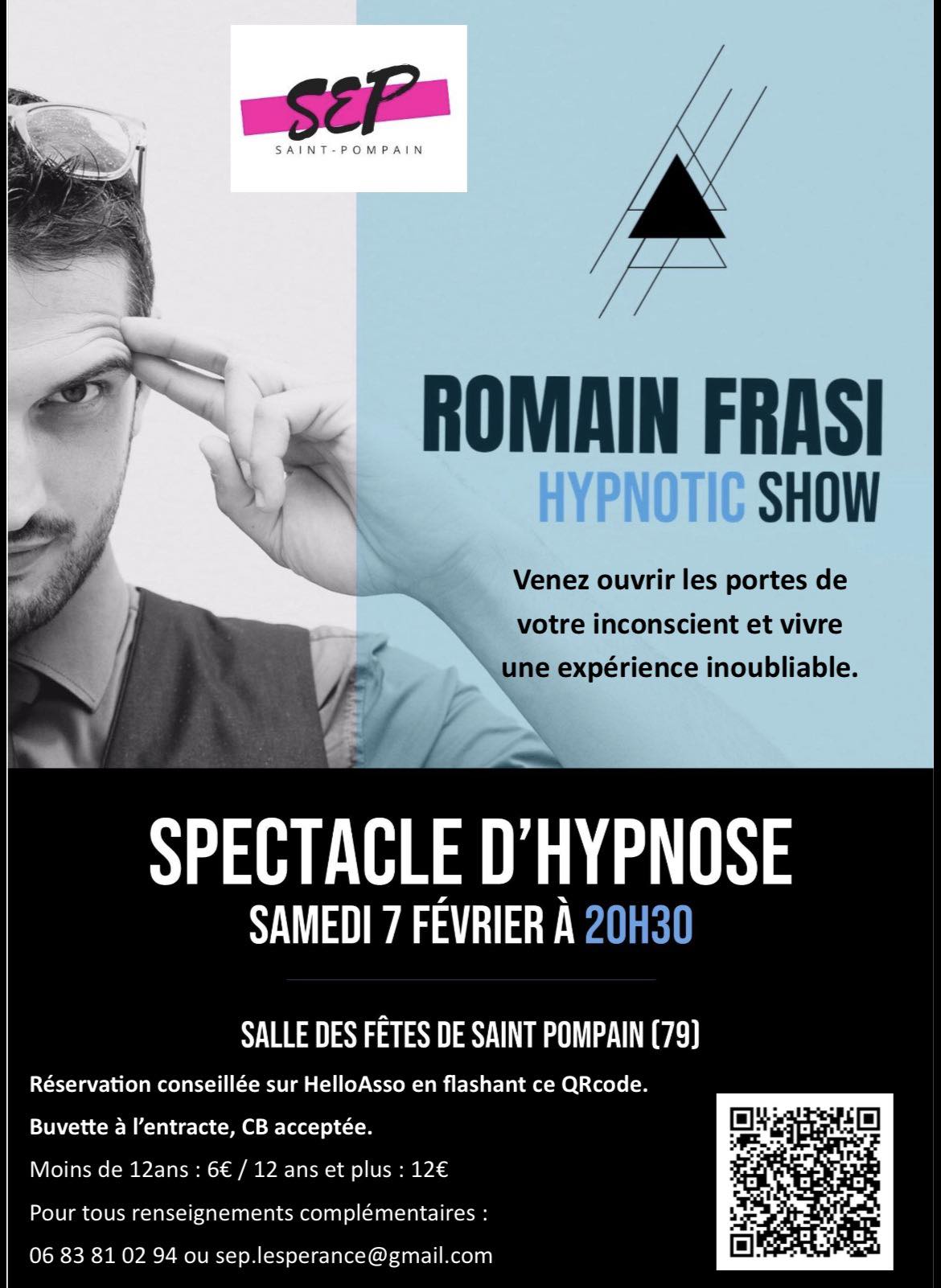 Spectacle d'hypnose avec Romain FRASI