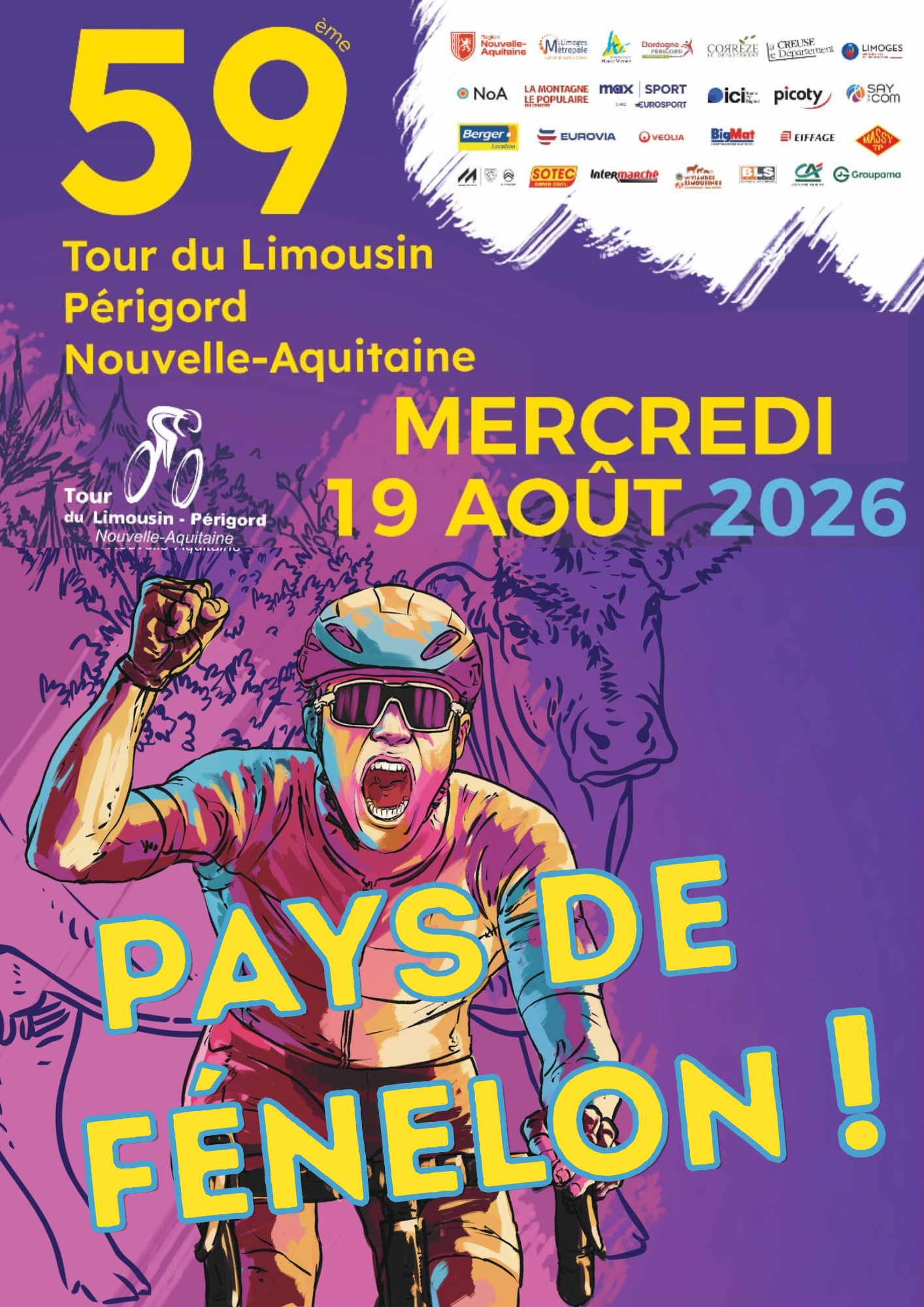 Tour du Limousin 2026 – Départ de la 2e étape à Salignac-Eyvigues