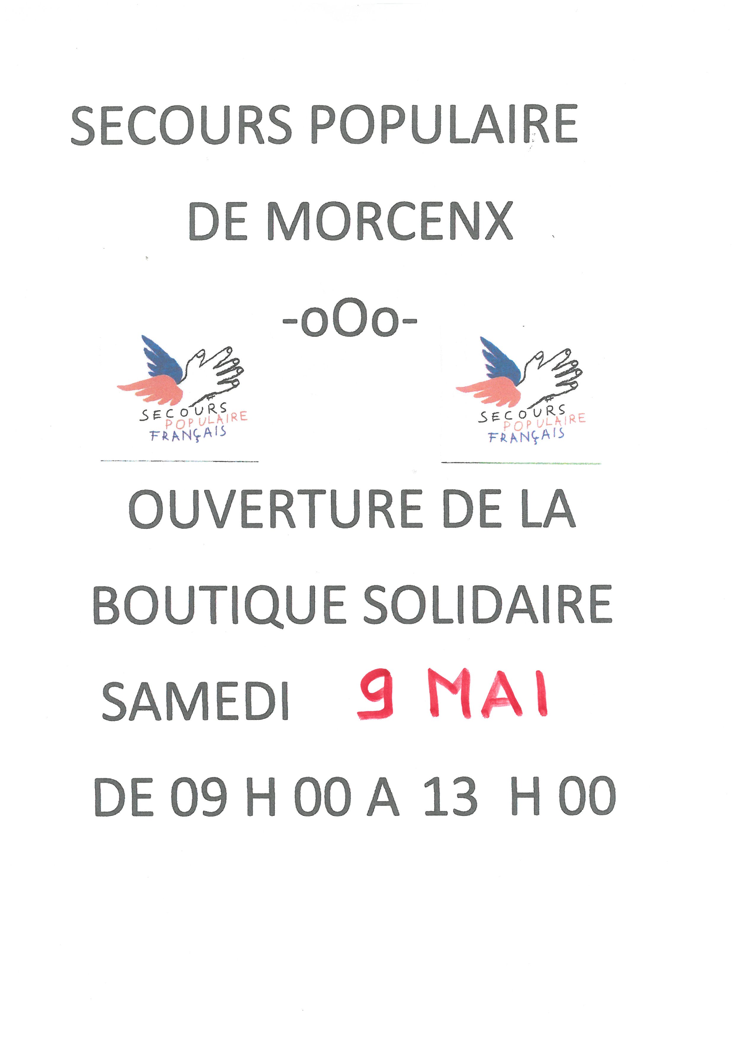 Ouverture de la boutique solidaire
