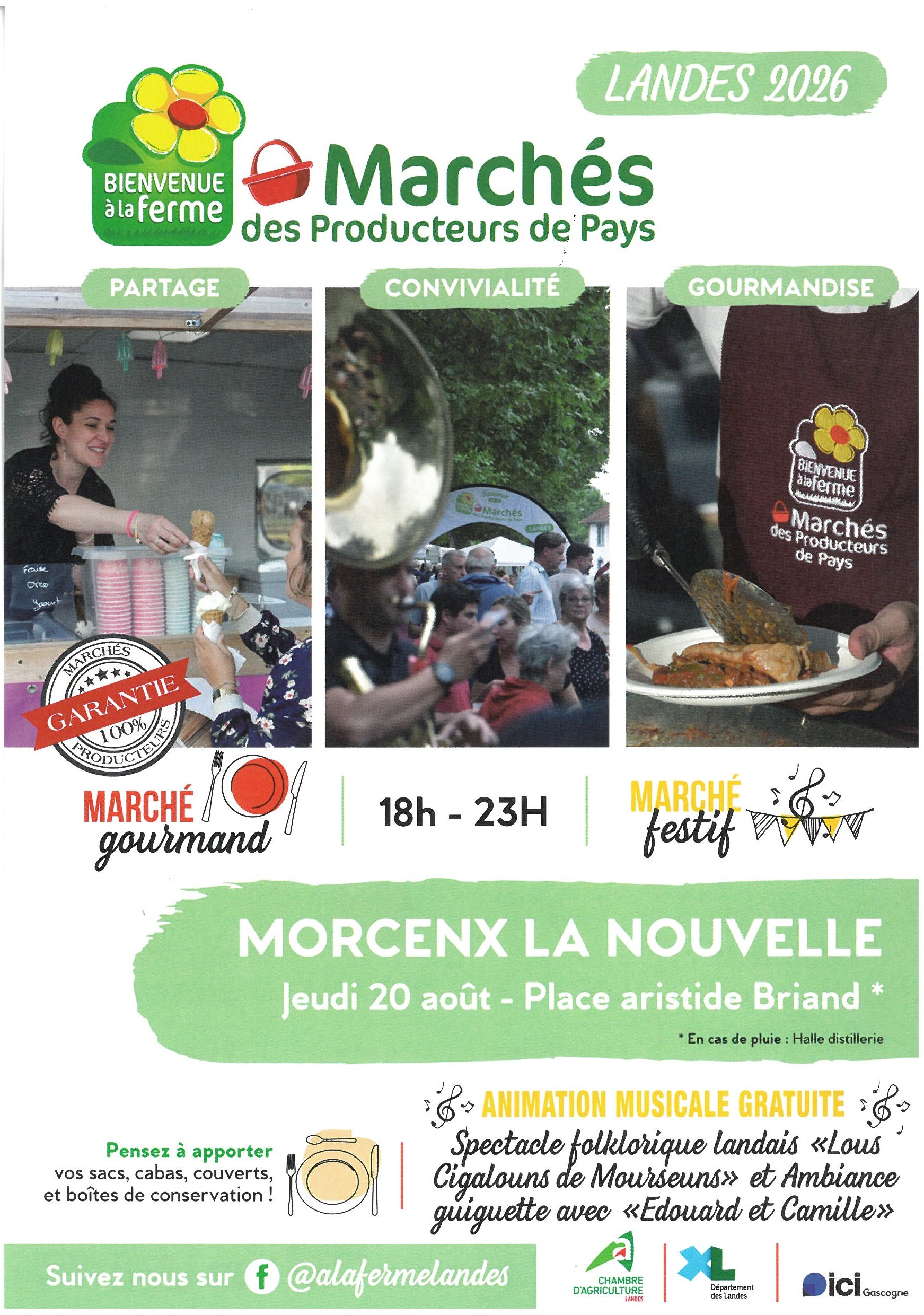 Estivale en Pays Morcenais, Marché des Producteurs de Pays