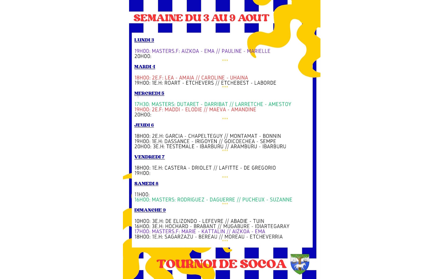 Événement : Tournoi de pala, Socoa.
