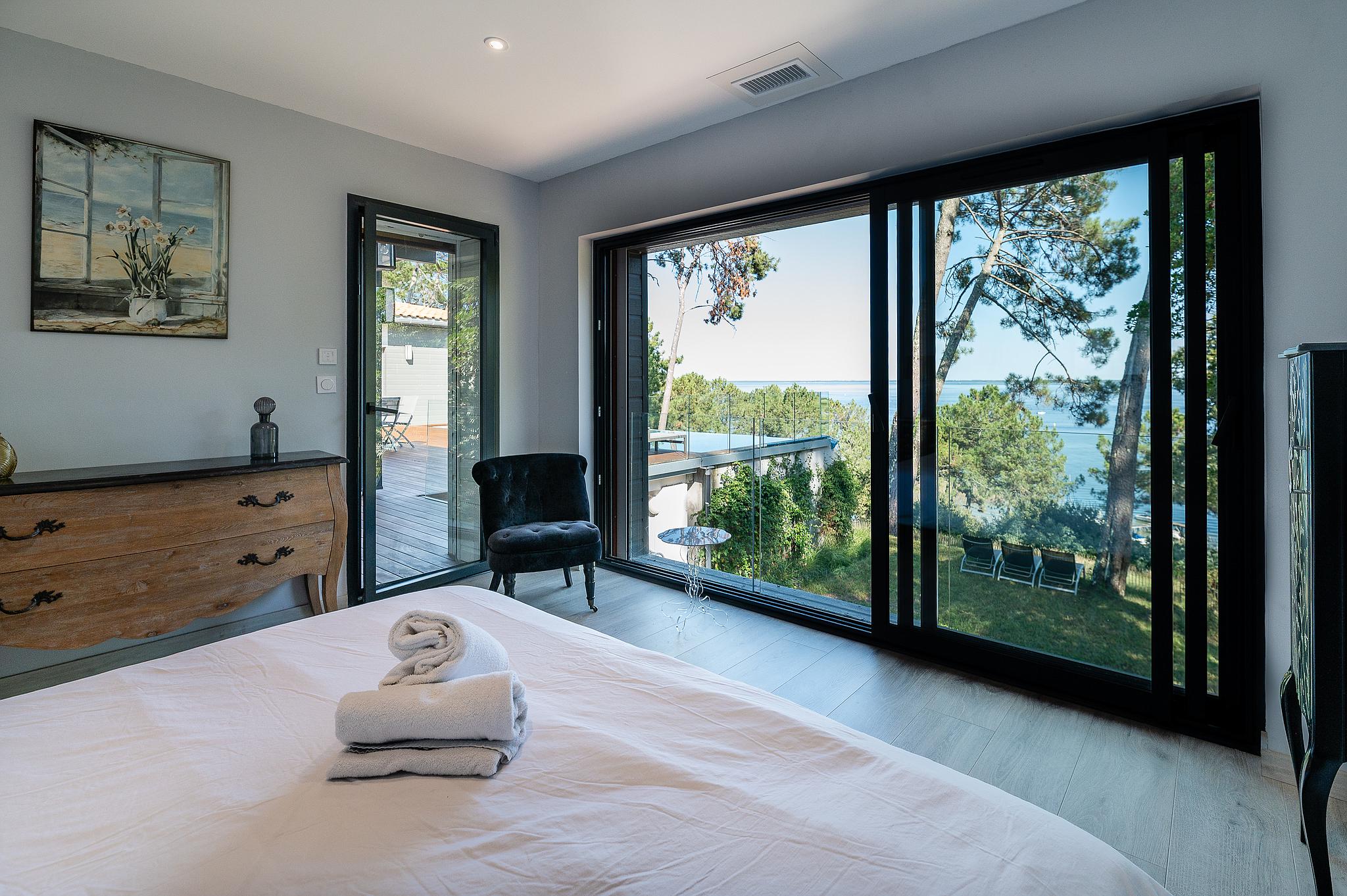 Villa avec piscine et vue sur le lac, Biscarrosse - photo 14