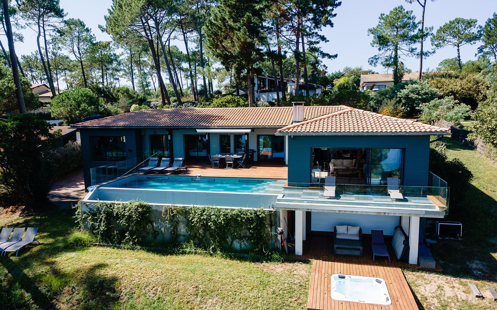 Villa avec piscine et vue sur le lac, Biscarrosse - photo 2