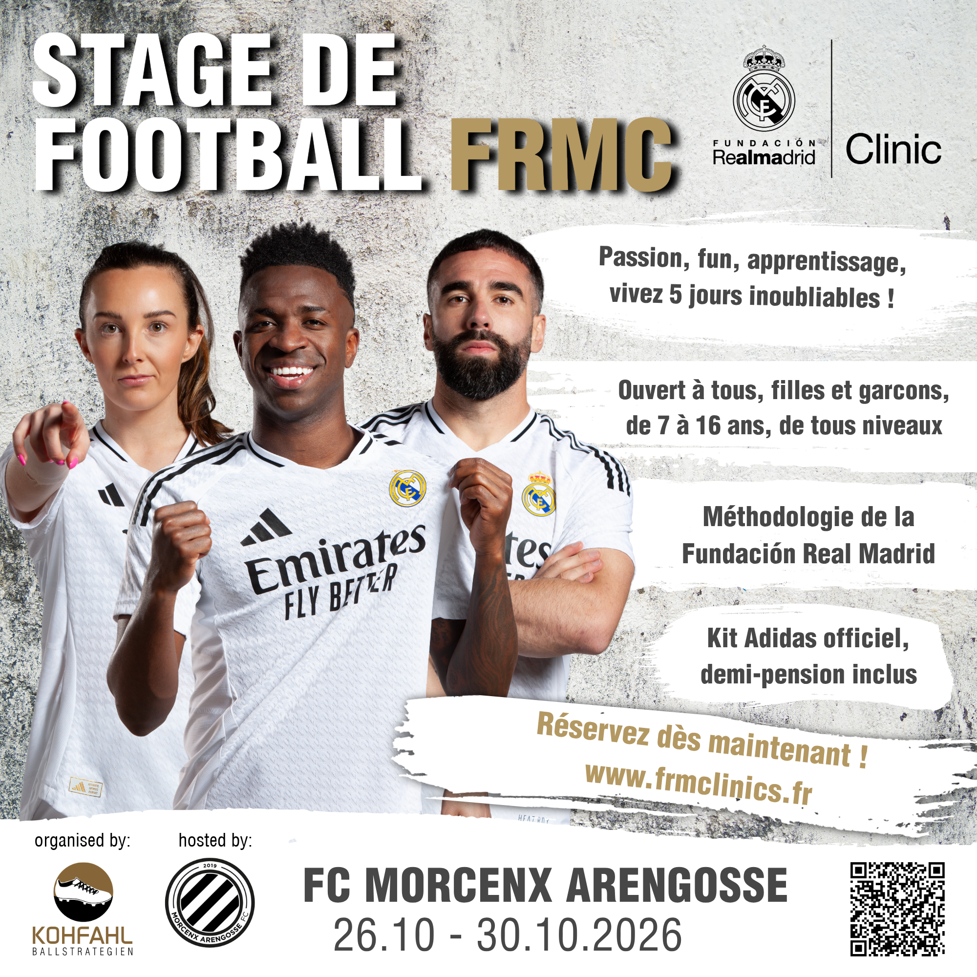 Stage de Football FC Morcenx - Arengosse — visuel événement