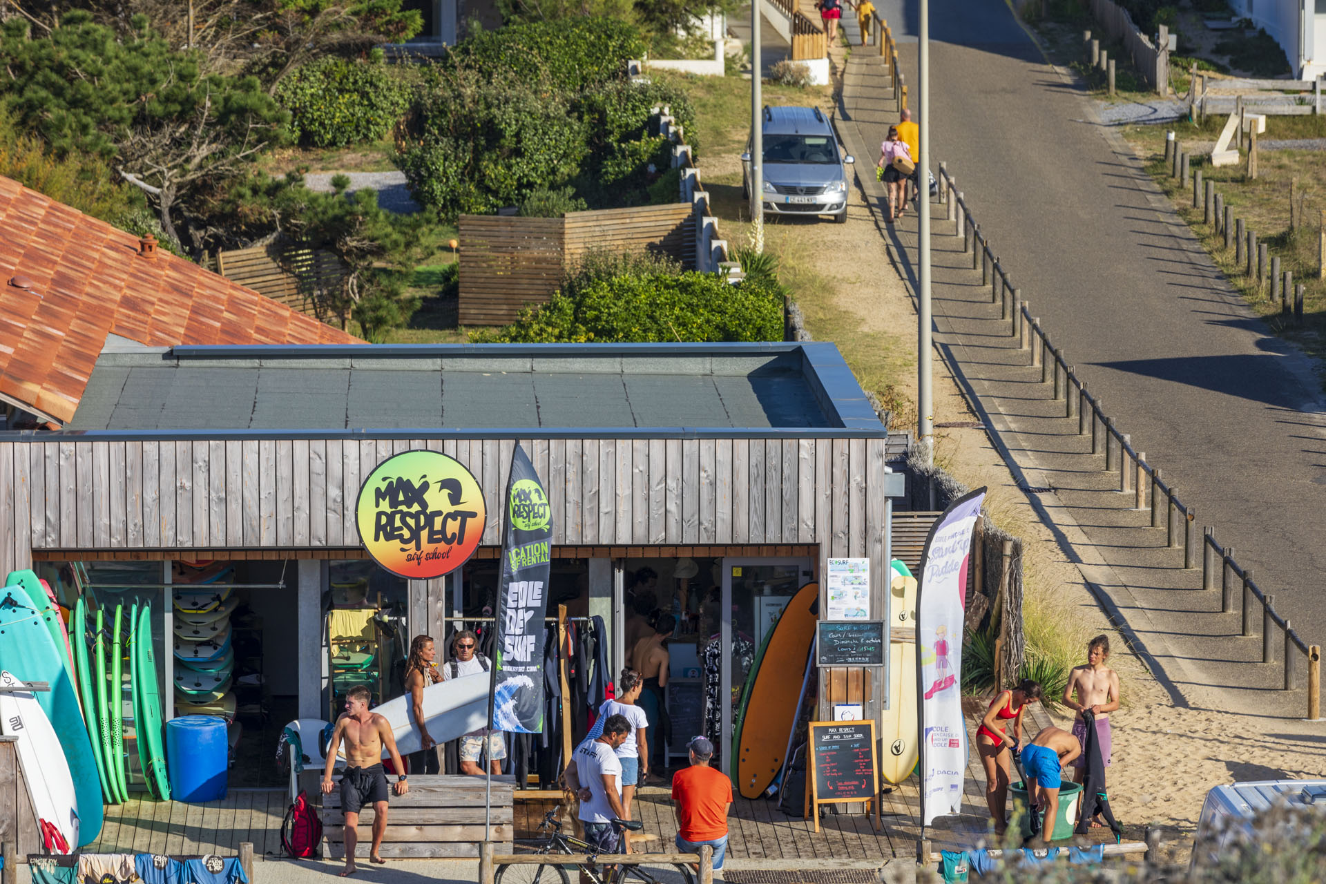 Ecole Française de surf Max Respect Contis