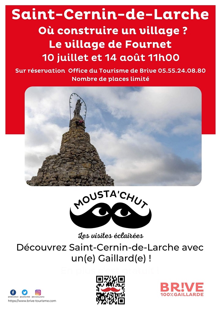 MOUSTA'CHUT : Le village de Fournet à St Cernin de Larche — visuel événement