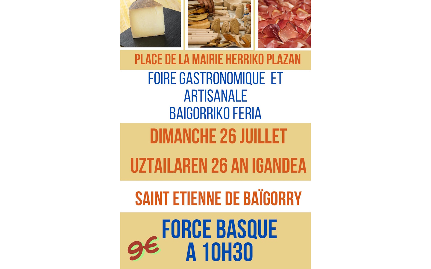 Foire gastronomique et artisanale et force basque (matin)