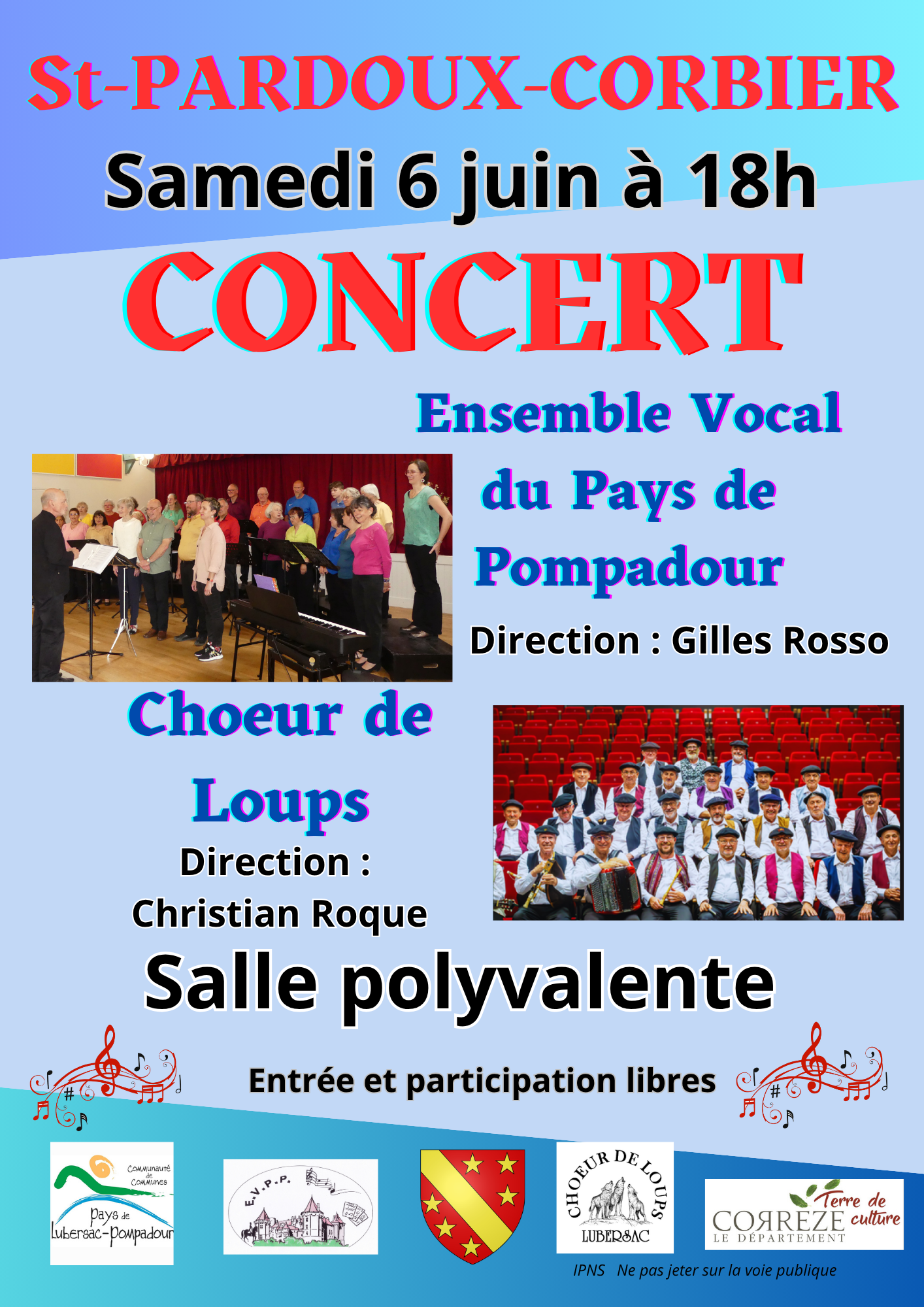 Concert chorale à Saint-Pardoux-Corbier