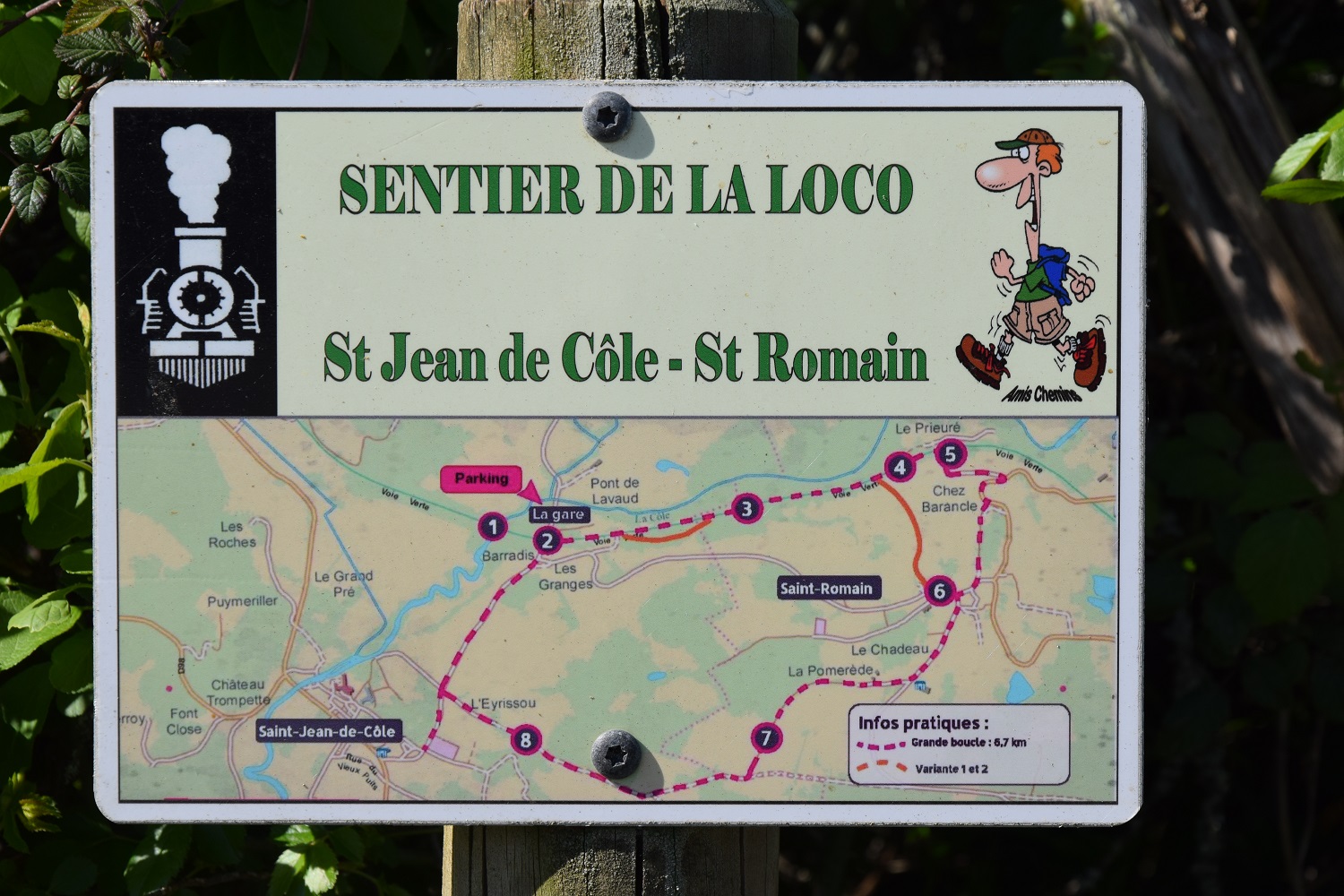 Sentier de la gare de Saint-Jean-de-Côle "Du temps de la loco"