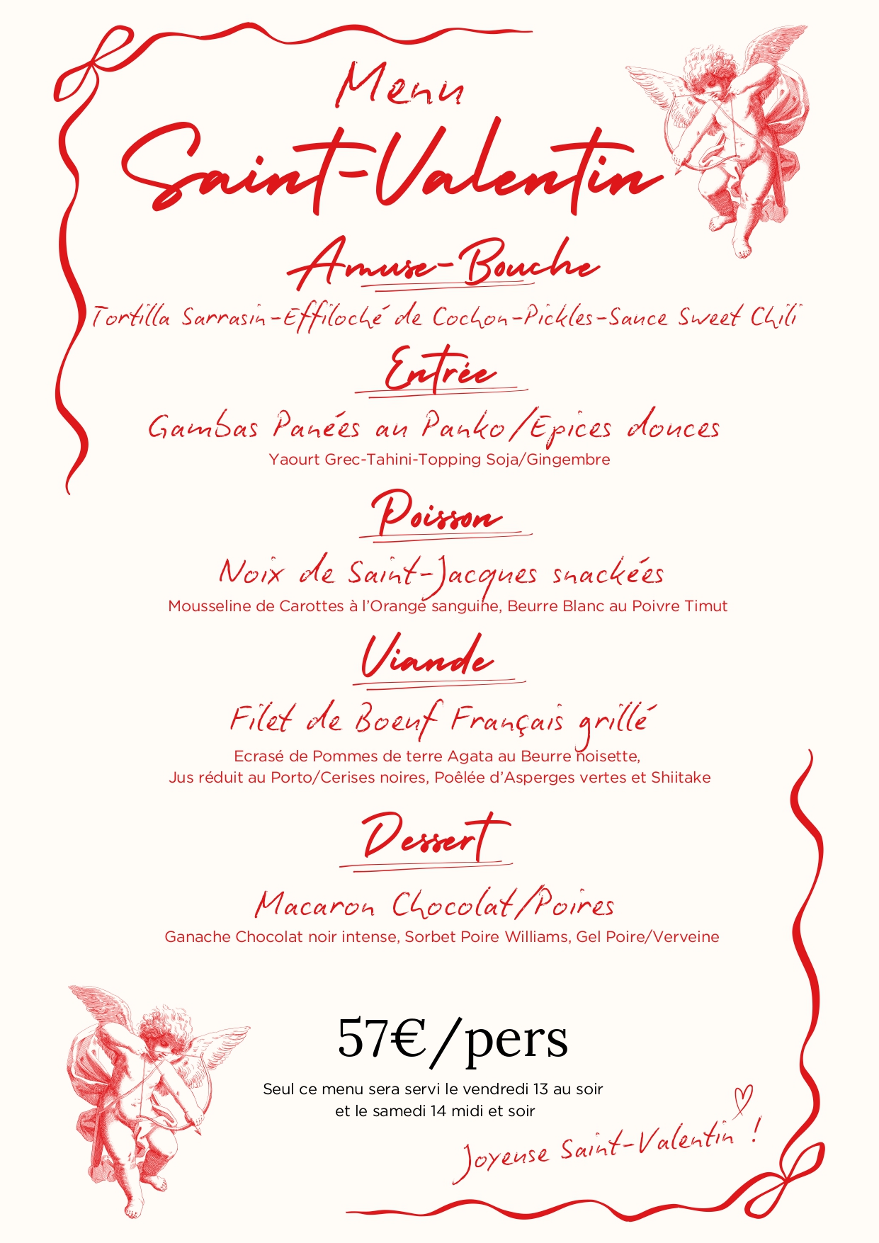 Saint-Valentin à la "Brasserie Foch"