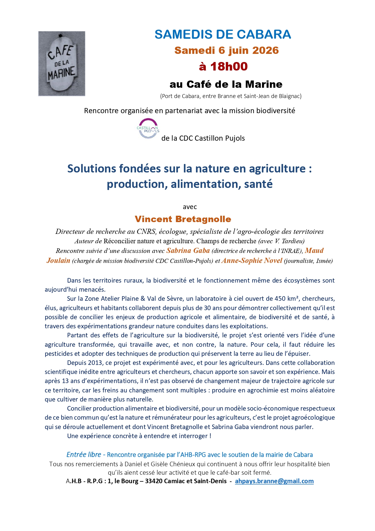 Les Samedis de Cabara