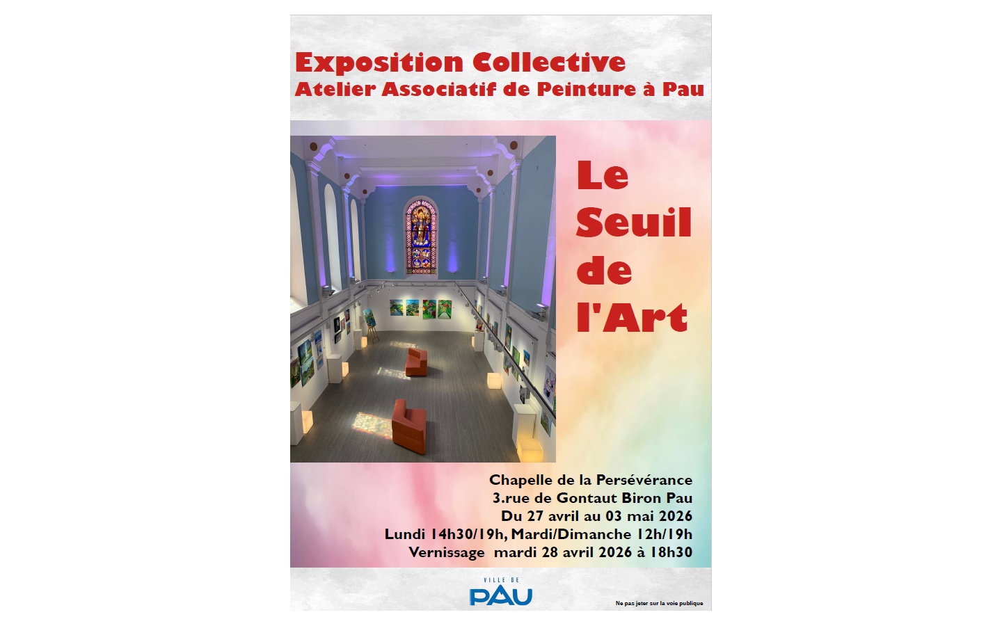 Exposition collective de peinture Le seuil de l'art — visuel événement