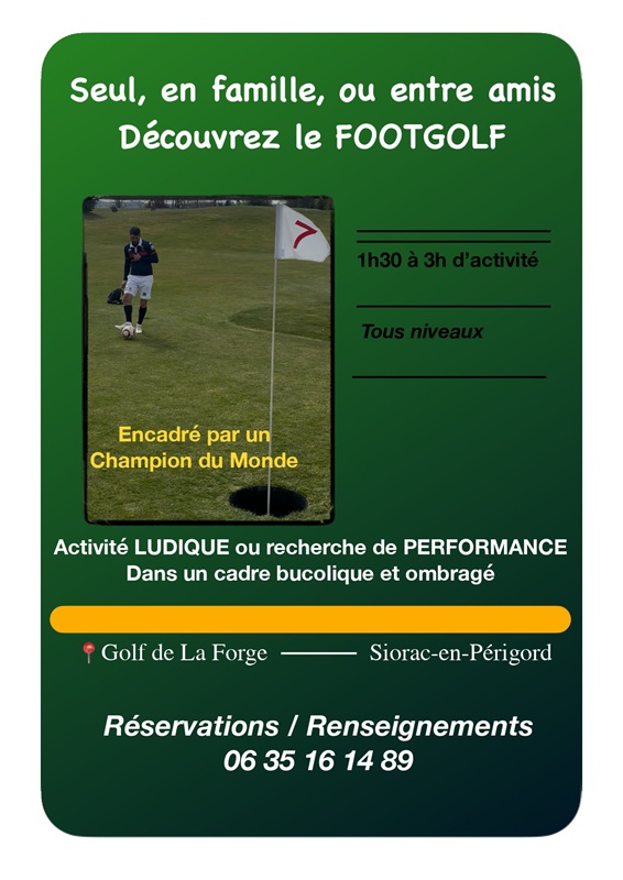 Initiation au footgolf à Siorac