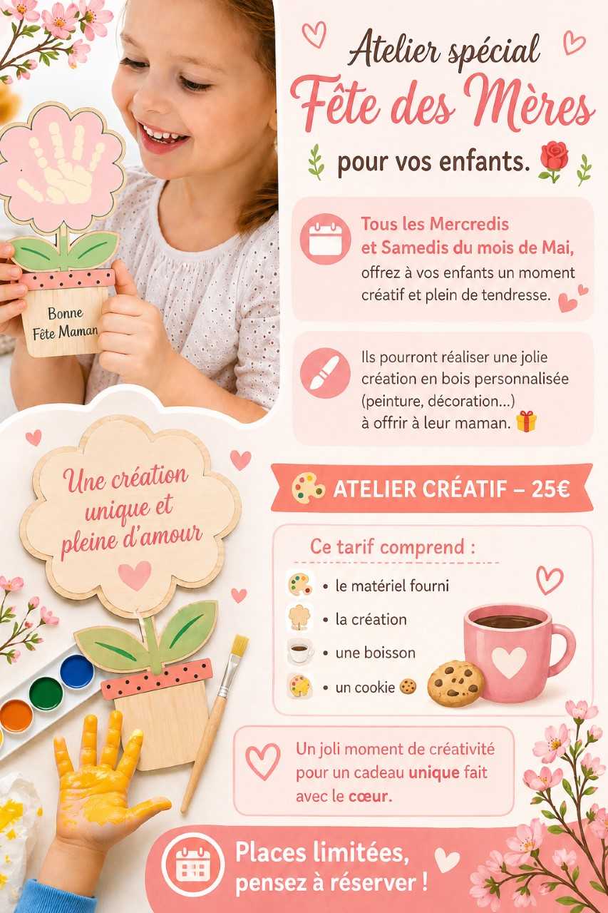 Atelier spécial fête des mères — visuel événement
