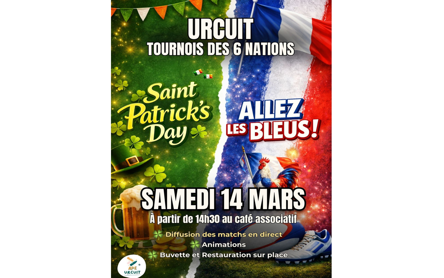 Saint-Patrick,100% rugby !